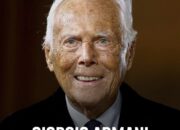 Tinggalkan Warisan Fashion Dunia, Giorgio Armani tutup usia 91 tahun