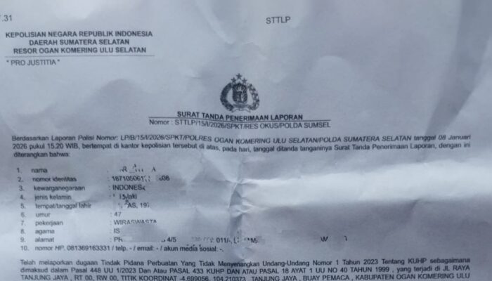 Intimidasi Kerja Jurnalis, Wartawan Laporkan Kades ke Polisi