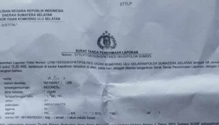 Diperiksa Satreskrim Polres OKU Selatan Kades Talang Padang Akui Ajak Wartawan Berkelahi 