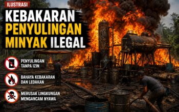 Penyulingan Minyak Ilegal Meledak di Keban, Komitmen Polres Muba Dipertanyakan