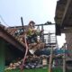 Kobaran Api Luluhlantakan Satu Unit Rumah di Gunung Cahya Kecamatan Buay Rawan 