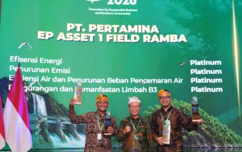 Tumbuh Bersama Masyarakat dan Lingkungan, Pertamina EP Ramba Raih Penghargaan Platinum IRBA dan ENSIA 2026